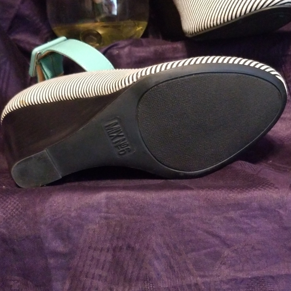 Shoes: Platform Closed Toe Striped Shoes - image 3